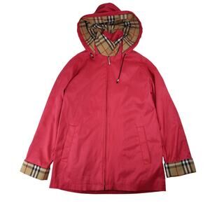 Vintage Burberry London Nova Check Lined Pink Jacket